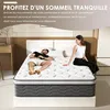 DEWINNER Matelas 160x200 cm Ressorts Ensaches, épaisseur de Voir les images du produit 5