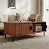 Merax Couchtisch mit Schiebetüren, Wohnzimmertisch mit Produktbild-Vorschau 5