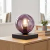 Tischleuchte Modern Glas Lila Metall E14 17,5 cm klein Produktbild-Vorschau 1