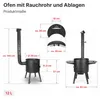 Premium Komplettset Uchag 2mm Stahl 12L Gusseisen Kazan Produktbild-Vorschau 3