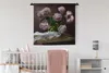 MuchoWow® Wandteppich Wandbehang Pfingstrosen - Stilleben - Produktbild-Vorschau 2
