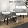 HOMCOM Polsterbank Sitzbank Bettbank, Flurbank, X-Muster, Produktbild-Vorschau 4