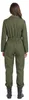 y Kampfpilotin Overall für Damen Karneval khaki M Produktbild-Vorschau 5
