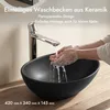 doporro Waschbecken Aufsatzwaschbecken Oval waschtisch Produktbild-Vorschau 2