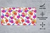 MuchoWow® Schreibtischunterlage Aquarell - Blumen - lila Produktbild-Vorschau 2