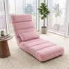 COSTWAY Chaise longue pliable, chaise de sol avec dossier Voir les images du produit 2