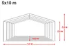 TOOLPORT Lagerzelt 5x10 m Zelthalle Unterstand Weidezelt Produktbild-Vorschau 10