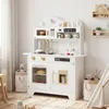 COSTWAY Cucina per bambini, cucina giocattolo in legno con Anteprima dell’immagine prodotto 2