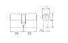 Aqbau® Schließzylinder Profilzylinder 35/55 Messing inkl. 5 Produktbild-Vorschau 5