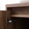 Holzoptik- Badezimmermöbelset mit Doppelaufsatz-Waschbecken Produktbild-Vorschau 7