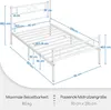 Yaheetech Metallbett Bettgestell 90 x 200 cm, Bettrahmen Produktbild-Vorschau 7