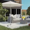 Outsunny Sonnenschirmständer 25kg Ständer für Halbrund Produktbild-Vorschau 2