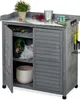 Tavolino da giardinaggio Relaxdays con mobile sottotavolo, Anteprima dell’immagine prodotto 1