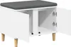 vidaXL Flurbank, wit, 60 x 38 x 46 cm, materiaal: houtvezel Productafbeelding-voorbeeld 5