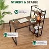 xDays Schreibtisch 120x60 cm mit Regal – Computertisch im Produktbild-Vorschau 5