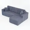 L-Form-Sofa aus Cordstoff, 2-Sitzgruppe Chaiselongue-Ecke, Produktbild-Vorschau 14