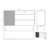 Selsey Nolie - Sideboard mit 3 Schubladen, Eichenholzoptik, Produktbild-Vorschau 10
