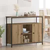 vidaXL Kredens dębowy Artisan 100 x 35 x 80 cm materiał Podgląd zdjęcia produktu 1