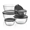 Arendo Salatschüssel 5er Set mit Deckel, Glasschüssel 1L, Produktbild-Vorschau 8