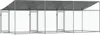vidaXL Enclos pour chiens avec toit et portes Gris 6x2x2 m Voir les images du produit 6
