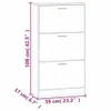 vidaXL Armoire à chaussures Gris Sonoma 59x17x108 cm Bois Voir les images du produit 15