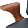 Close-up of a wooden armrest of an office chair. Anteprima dell’immagine prodotto