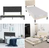 LARS360 90 x 200 cm Leder Plattformbett mit gepolstertem Produktbild-Vorschau 1
