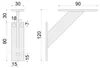 2x sossai FSHR Design Regalträger in Silber 120x120mm Produktbild-Vorschau 4