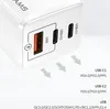 USAMS GaN Ladegerät 65W 2xUSB-C+USB Schnellladung Weiß Produktbild-Vorschau 7