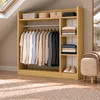 Holz Kleiderständer mit Regal Palosa L Produktbild-Vorschau 3