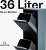 Klarstein Mülleimer 2 Fächer - 36 L Trennsystem, Edelstahl, Produktbild-Vorschau 3