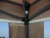 Faltpavillon 2,5 x 2,5 m Braunbeige, 4 Easy-Klett Produktbild-Vorschau 6