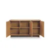 Minimalistische Kommode Hinoki 147 cm mit 3 Türen moderne Produktbild-Vorschau 4
