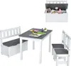 4 teiliges Kindersitzgruppe Holz Sitzgruppe Kinder Produktbild-Vorschau 2