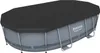 Bestway® PVC-Abdeckplane 418 x 230 cm, schwarz, oval Produktbild-Vorschau 1