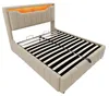 Letto imbottito 140x200 cm con spazio contenitore Anteprima dell’immagine prodotto 17