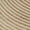vidaXL Teppich Handgefertigt Jute mit Spiralen-Design Weiß Produktbild-Vorschau 4