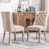 okwish Lot de 2 chaises salle à manger à 4 pieds, dossier Voir les images du produit 2
