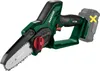 A cordless chainsaw is shown against a white background. Produktbild-Vorschau