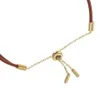 FOSSIL Armband Sadie Leather Bracelet Gold braun Produktbild-Vorschau 9