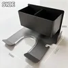 Šedý nástěnný držák na fén, který nevyžaduje vrtání a je Náhled obrázku produktu 2