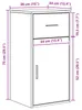 vidaXL Sideboard mit Schubladen Weiß 38 x 34 x 75 cm Produktbild-Vorschau 8