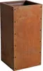 A tall, rectangular planter box made of rusted metal, shown against a white background. Produktbild-Vorschau