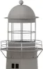 Laterne LONG ISLAND grau braun weiß Leuchtturm Windlicht Produktbild-Vorschau 2