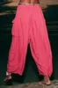 ASKSA Damen Weitem Hose Bein High Waist Falten Lang Produktbild-Vorschau 4