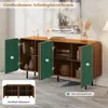 Merax Sideboard Mid-Century mit 4 Türen und Einlegeböden, Produktbild-Vorschau 4