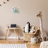 A child's room with a desk, toys, and a clock. Produktbild-Vorschau