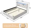 Fortuna Lai Hydraulisches Polsterbett 140x200cm mit LED, Produktbild-Vorschau 7