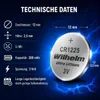 4 x CR1225 WILHELM Lithium Knopfzelle 3V 52 mAh ø12 x 2,5 Produktbild-Vorschau 3