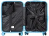 The interior of an open blue suitcase. Produktbild-Vorschau